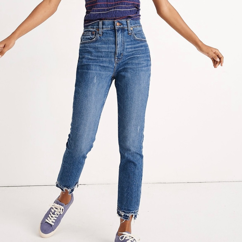 MADEWELL The High-Rise Slim Boyjean in Melbourne Wash Size 30